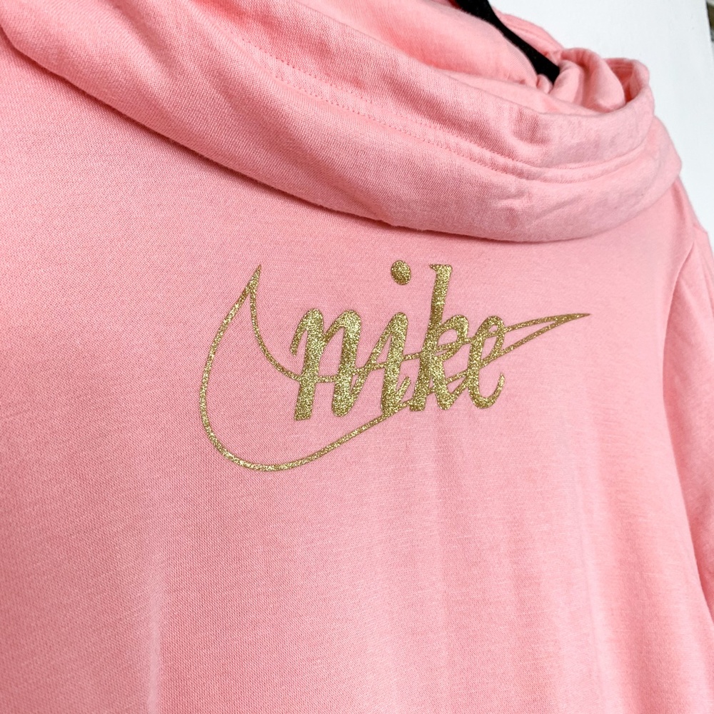 Nike Coral & Gold Hooded Sweatshirt - Picture 2 of 6